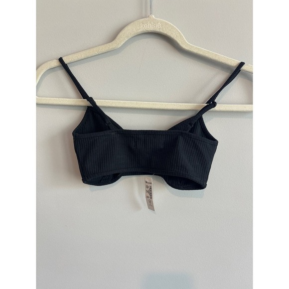 NWT Madewell Scoopneck Bralette in Sleekhold Black Size XS - Picture 7 of 7